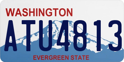 WA license plate ATU4813