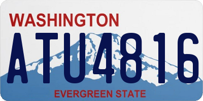 WA license plate ATU4816
