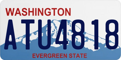 WA license plate ATU4818