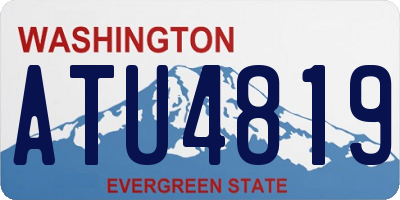 WA license plate ATU4819