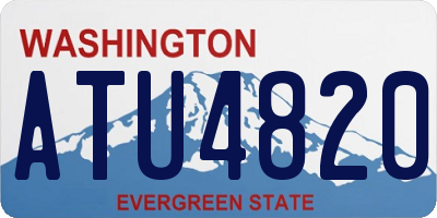 WA license plate ATU4820