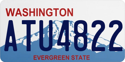 WA license plate ATU4822
