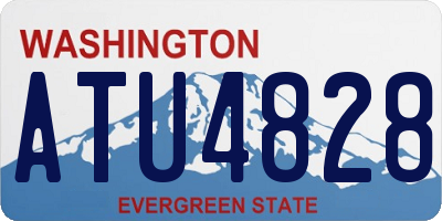 WA license plate ATU4828