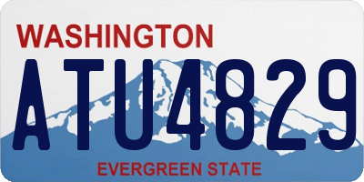 WA license plate ATU4829
