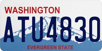 WA license plate ATU4830