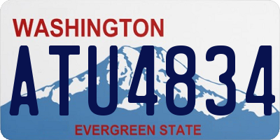WA license plate ATU4834