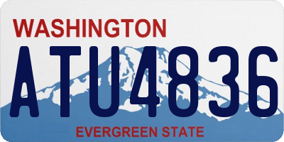 WA license plate ATU4836