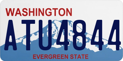 WA license plate ATU4844
