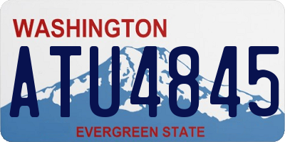 WA license plate ATU4845