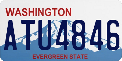 WA license plate ATU4846