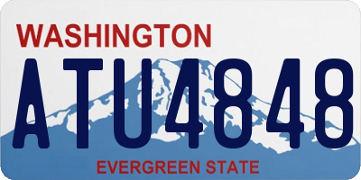 WA license plate ATU4848