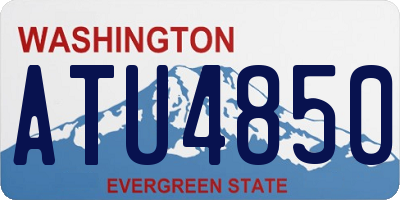WA license plate ATU4850