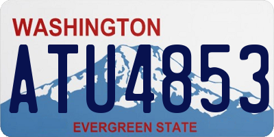 WA license plate ATU4853