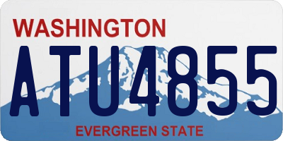 WA license plate ATU4855
