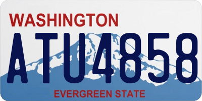 WA license plate ATU4858