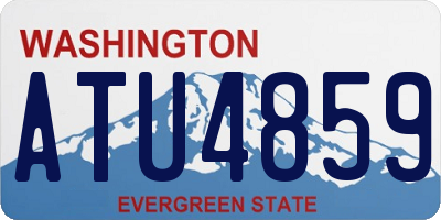 WA license plate ATU4859