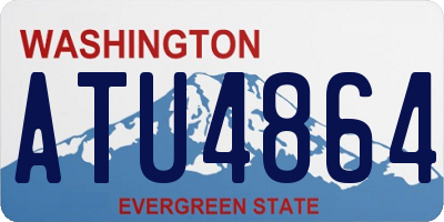 WA license plate ATU4864