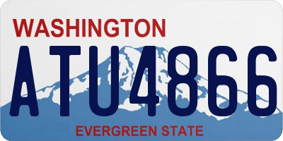 WA license plate ATU4866