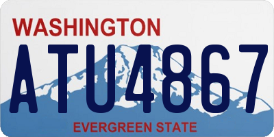 WA license plate ATU4867