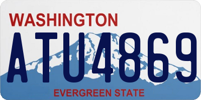 WA license plate ATU4869