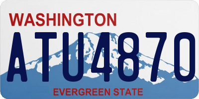WA license plate ATU4870