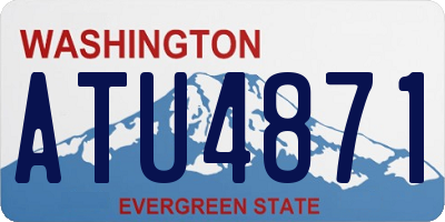WA license plate ATU4871