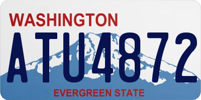 WA license plate ATU4872
