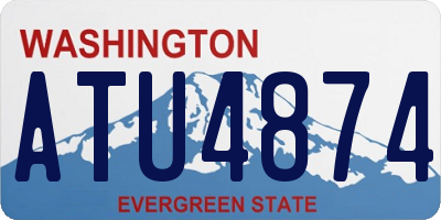 WA license plate ATU4874