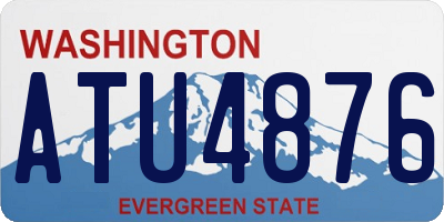 WA license plate ATU4876