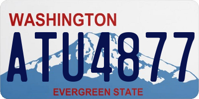 WA license plate ATU4877