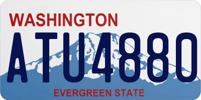 WA license plate ATU4880