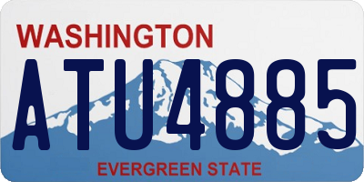 WA license plate ATU4885