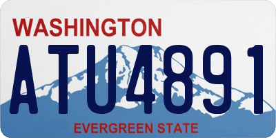 WA license plate ATU4891