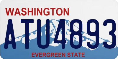 WA license plate ATU4893