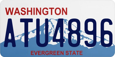 WA license plate ATU4896