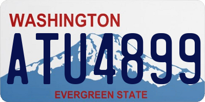 WA license plate ATU4899