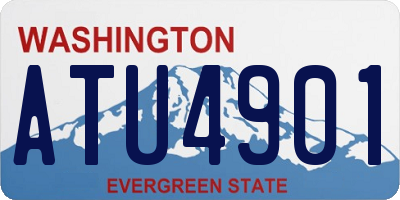WA license plate ATU4901