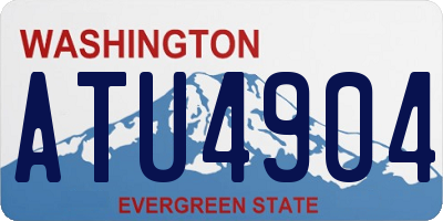 WA license plate ATU4904