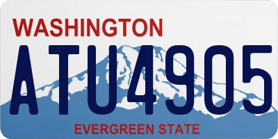 WA license plate ATU4905
