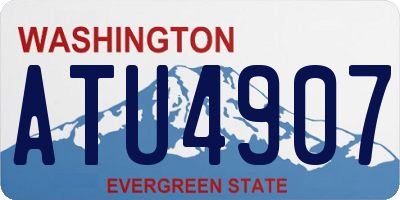 WA license plate ATU4907