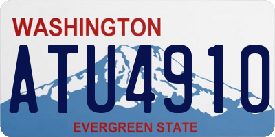 WA license plate ATU4910