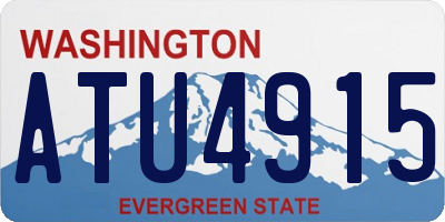 WA license plate ATU4915
