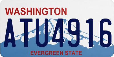 WA license plate ATU4916