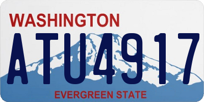 WA license plate ATU4917