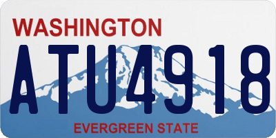 WA license plate ATU4918
