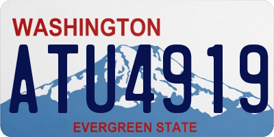 WA license plate ATU4919