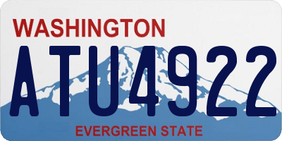 WA license plate ATU4922