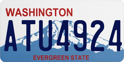 WA license plate ATU4924