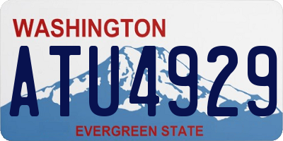 WA license plate ATU4929