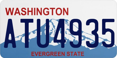 WA license plate ATU4935